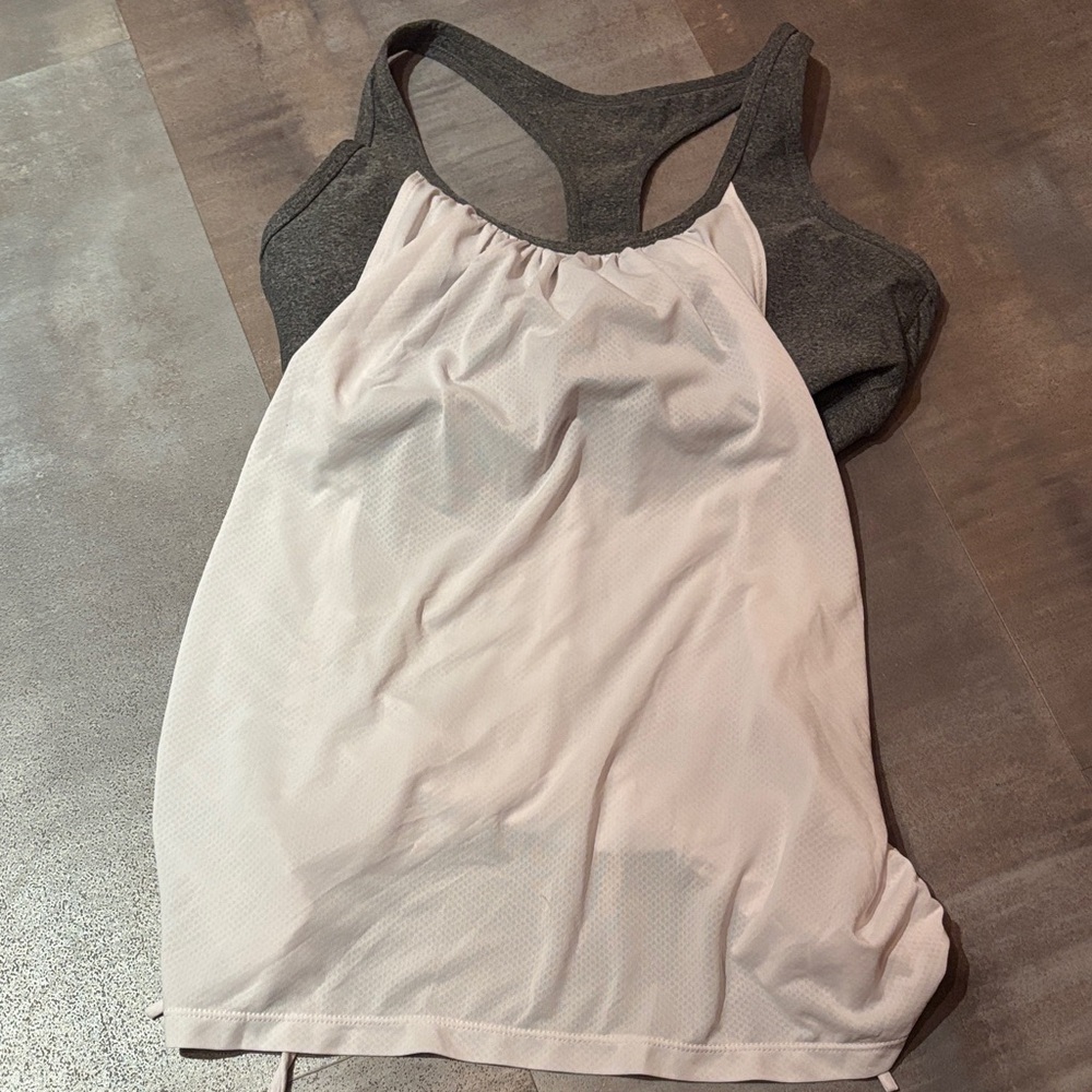 Express Charcoal and White Tank Top size medium